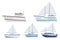 sea ship, flat marine transport, vessel, sailboats