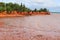 Sea shore of Rocky Point is a settlement in Prince Edward Island.