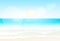 Sea Shore Sand beach Summer vacation blur Vector