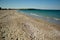 Sea side empty beach sand