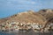 Sea side view of Pothia city bay on Greek Kalymnos