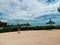 sea sky beach coast cloud vacation shore ocean horizon sand wind bay landscape tree tower hill cape wave Mauritius flic en flac