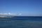 Sea sky cloud and islands rhodos