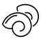 Sea snail icon, outline style