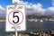 Sea speed limit knot sign at Apollo Bay Coastal Reserve Melbourne Australia Great Ocean Road