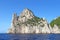 The sea stack (faraglione) Stella off the coast of Capri, Italy