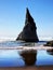 Sea stack high cliff coast landscape Oregon