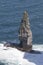 Sea stack home to hundreds of seabirds at Cliffs of Moher, Count