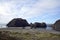 Sea stacks at low tide near  Meyers Creek Beach