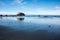 Sea stacks in the Pacific Ocean near Crescent City California on a clear sunny day