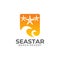 Sea star beach resort logo design