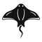 Sea stingray icon simple vector. Animal marine