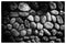 Sea stones background. Rounded stones texture. Colored cobblestone