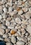 Sea stones smoothed by water, taken on a beach