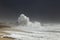 Sea storm in the portuguese coast