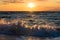 Sea sunset surf wave