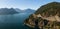 Sea to Sky Highway in Howe Sound