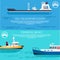 Sea Transportation and Fishing Boat Posters