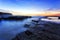 SEa TUrimetta beach dark in rock smooth