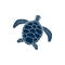 Sea turtle isolated Loggerhead marine animal icon