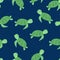 Sea turtle seamless pattern vector print design for textiles, paper, postcards, childrens fashion fabric