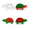 Sea turtle symbol for download. Vector icons