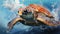 Sea turtles (superfamily Chelonioidea), sometimes called marine turtles