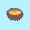 Sea Urchin Vector Flat Design Illustration