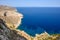 Sea view on coast of Folegandros Island