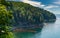 Sea view from the Kiselev cliff in Tuapse, Russia