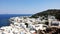 Sea view. Mandraki town. Nissiros island in the Greek Dodecanese Islands