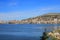 Sea view and panorama of Saranda, Albania