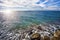 Sea view from ParrÃ²quia de Sant Bartomeu i Santa Tecla Sitges S