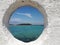 Sea view from a porthole