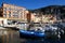 Sea view at Villefranche Sur Meer harbour at french riviera