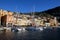 Sea view at Villefranche Sur Meer harbour at french riviera