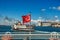 Sea voyage on the old ferryboat from Asian part of Istanbul to European