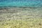 Sea water background. Sea or ocean mock up. Nature background of transparent sea water.