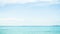 Sea Water Ocean with Blue Horizon Background, Texture Surface Wave calm Still View Summer Tropical Landscape, Clean Deep Island