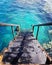 Sea water vacation holiday summer summervibes summertime life goodlife coral stairs heaven colors blue colorsplash colourscheme