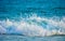 Sea Water and Waves with fans at Kovalam Beach