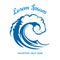 Sea wave logo template
