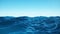 Sea wave low angle view. Ocean water background. View from below, view of a clear blue sky with. Sea or ocean wave close