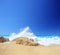 Sea wave on a sandy beach at Lefkada island