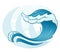 Sea wave symbol