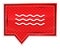 Sea waves icon misty rose pink banner button