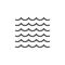 Sea waves line icon