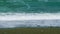 Sea Waves Washes Pebble Beach. Sea Waves Roll Ashore. Nature Concept. Still.