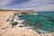 Sea and wind-eroded rocks, Cyprus