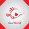 Sea World Fish icon logo